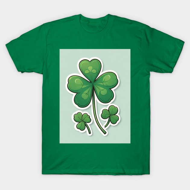 Shamrocks for St. Patrick's day T-Shirt by Love of animals